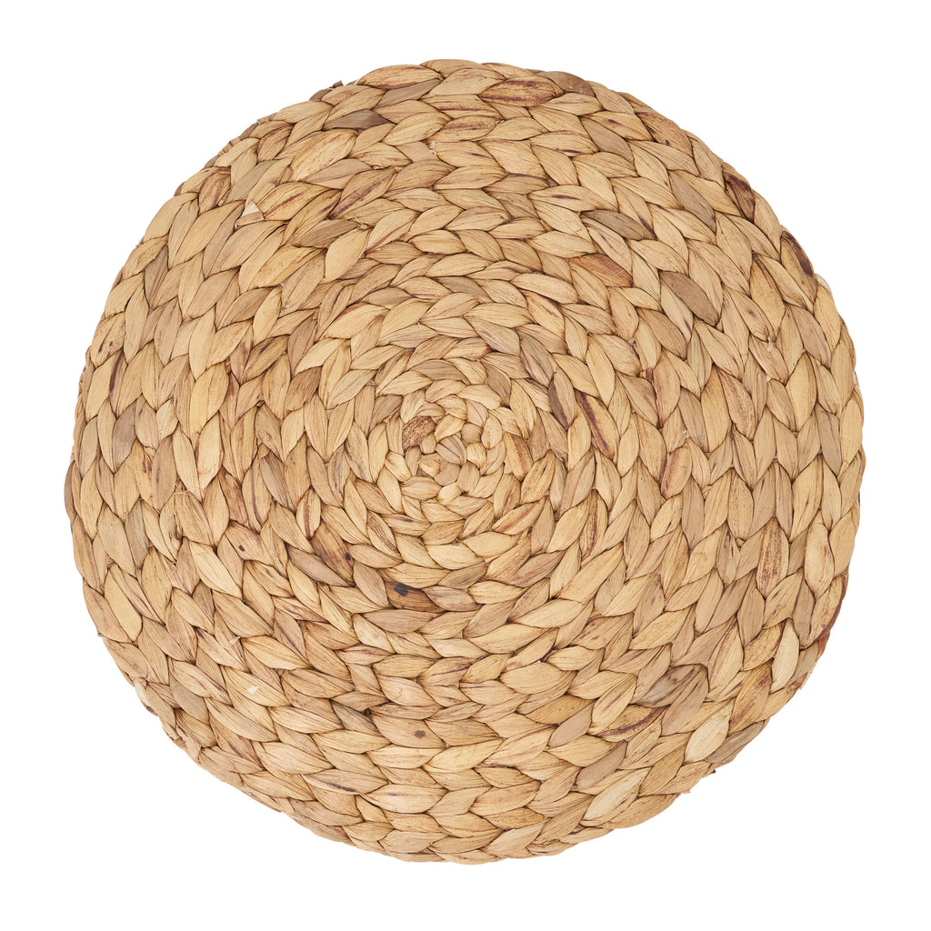 Handwoven Water Hyacinth Placemat: Natural / 15"