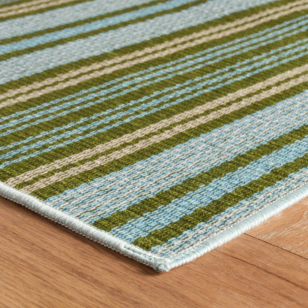 Caravan Stripe Machine Washable Rug | Multi: 2' x 3'