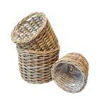 Rattan Planter Baskets: Small - 8.5" H