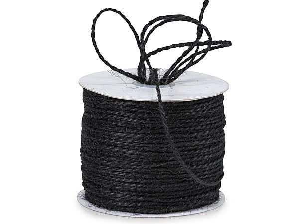 Jute Twine Ribbon: Black / 1 Pack