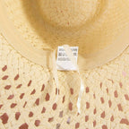Woven Straw Western Sun Hat: KH