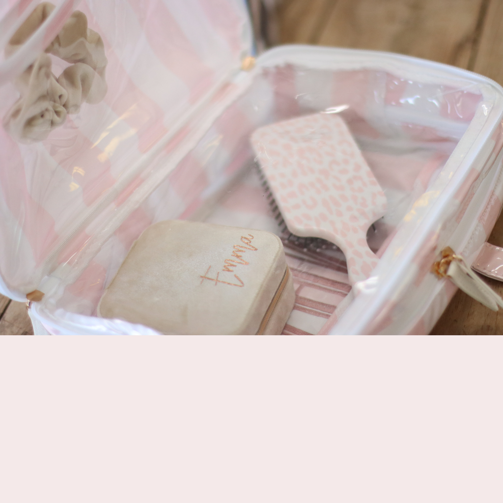 Waterproof Cosmetic Case PVC Make up Bag : Navy