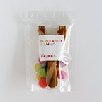 Wood Slingshot with 12 Felt Balls: Brights Assortment