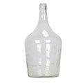 Green Antique Glass Bottle: Medium