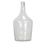 Green Antique Glass Bottle: Medium