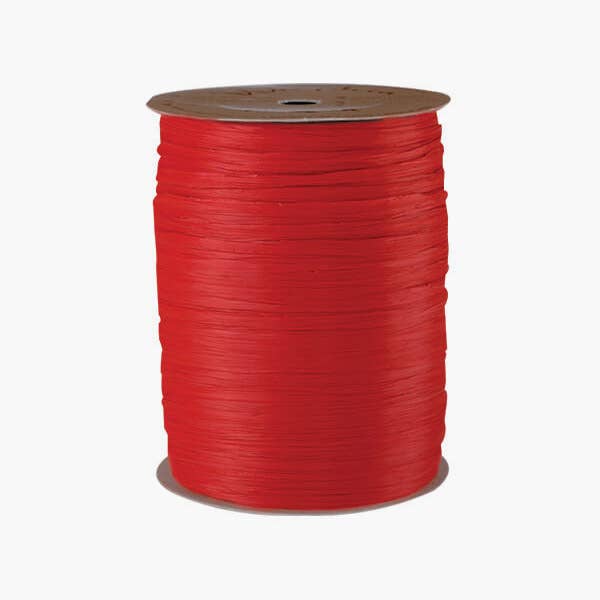 Matte Raffia Ribbon: Red Matte / 1 Pack / 500 yards