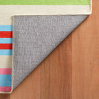 Beach Stripe Machine Washable Rug | Multi: 2' x 3'
