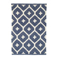 Elizabeth Handwoven Indoor/Outdoor Rug | Navy: 2' x 3'