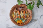 Couscous Wood Serve Bowl, Natural