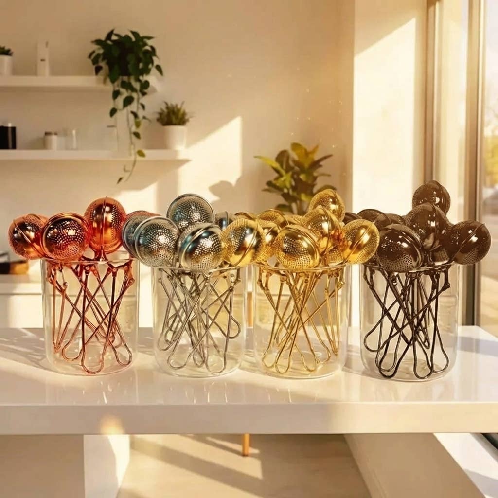 Stainless Steel Tea Strainer | Earth Day Bestseller: Gold