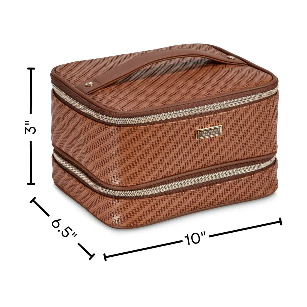 Rosewood Cognac Jenny Train Case