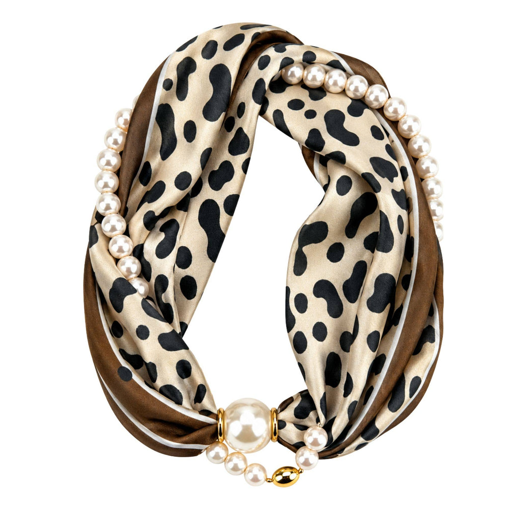 Luxe Pearl Scarf Necklace: AI