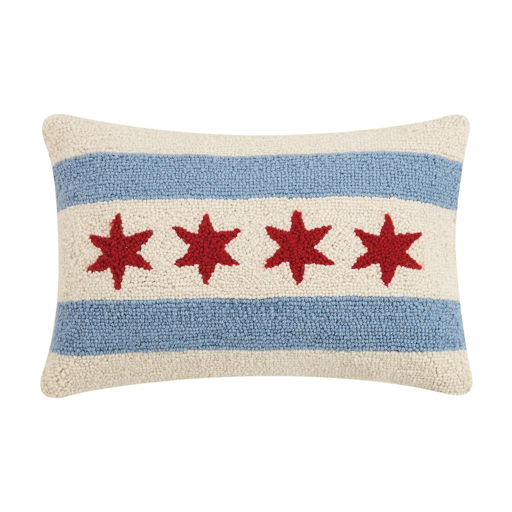 Chicago Flag Hook Pillow