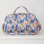 Floral Weekender Duffel Bag Bluebonnet Bloom