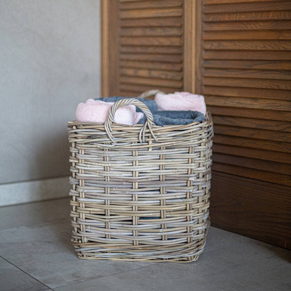 Rattan Square Basket: XLarge - 23.5" H
