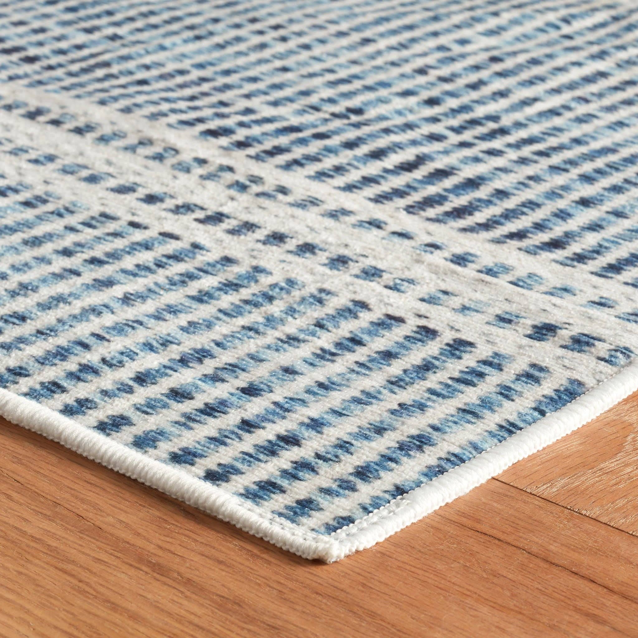 Malta Machine Washable Rug | Blue: 2' x 3'
