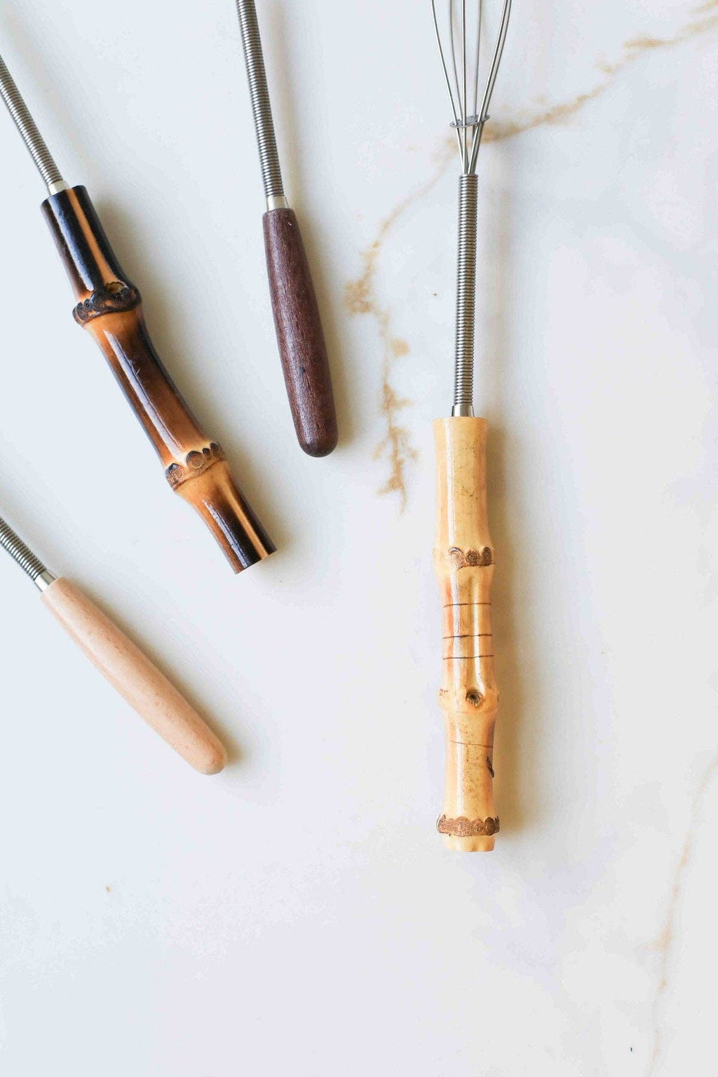 Vintage Mini Whisk with Wood Handle: YW - S