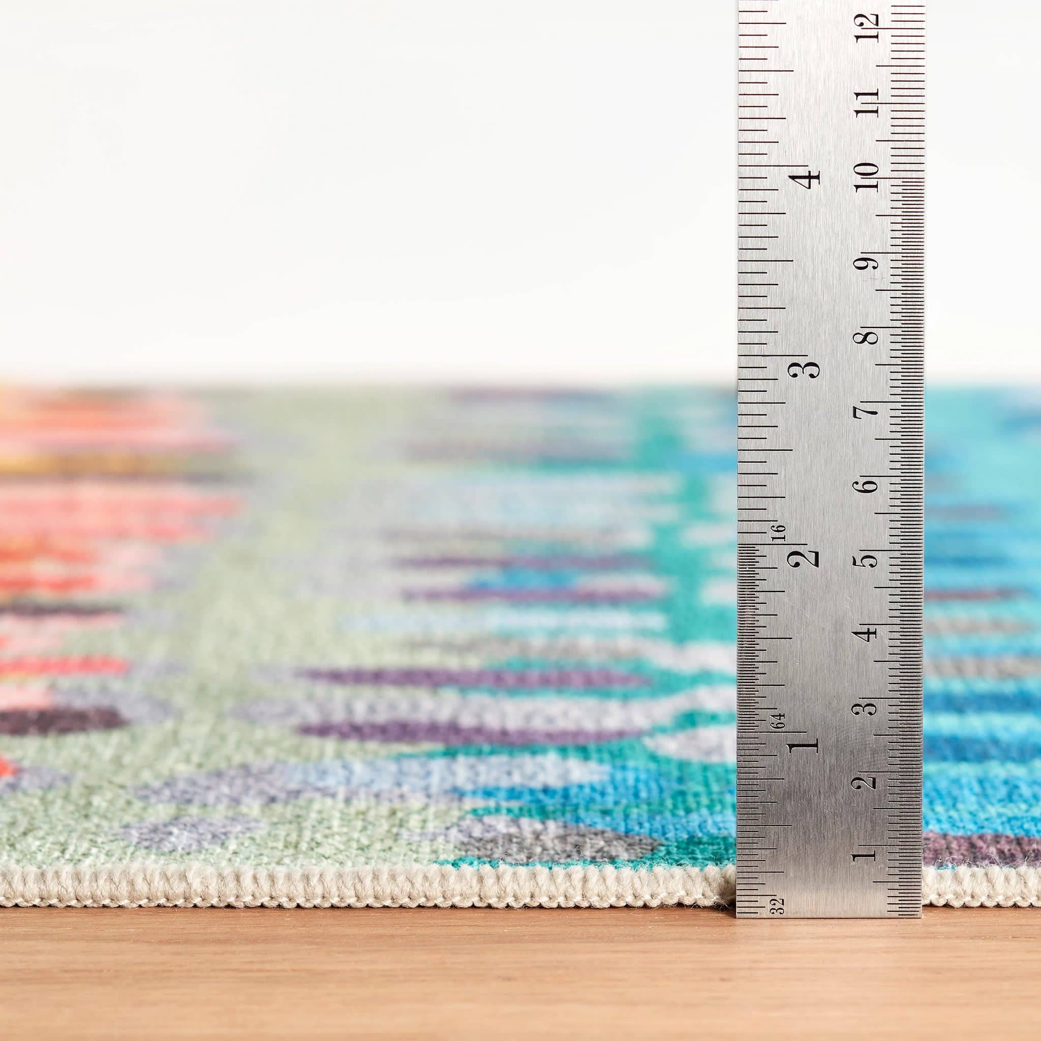 Paint Chip Machine Washable Rug | Multi: 2' x 3'