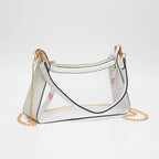 Game Day Stadium Clear Satchel Bag : Black