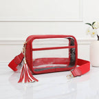 Game Day Stadium Rectangle Clear Bags: Navy