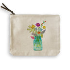 Wildflowers in a Mason Jar: Dishtowel