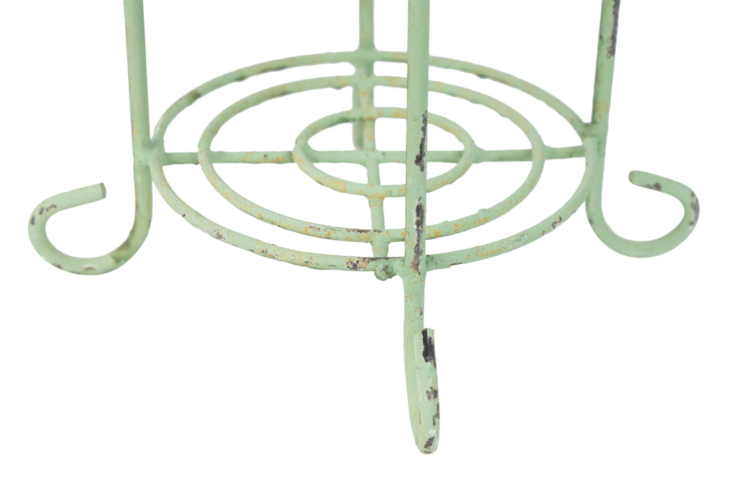 Metal Planter Basket-Green-12x15H-Willard