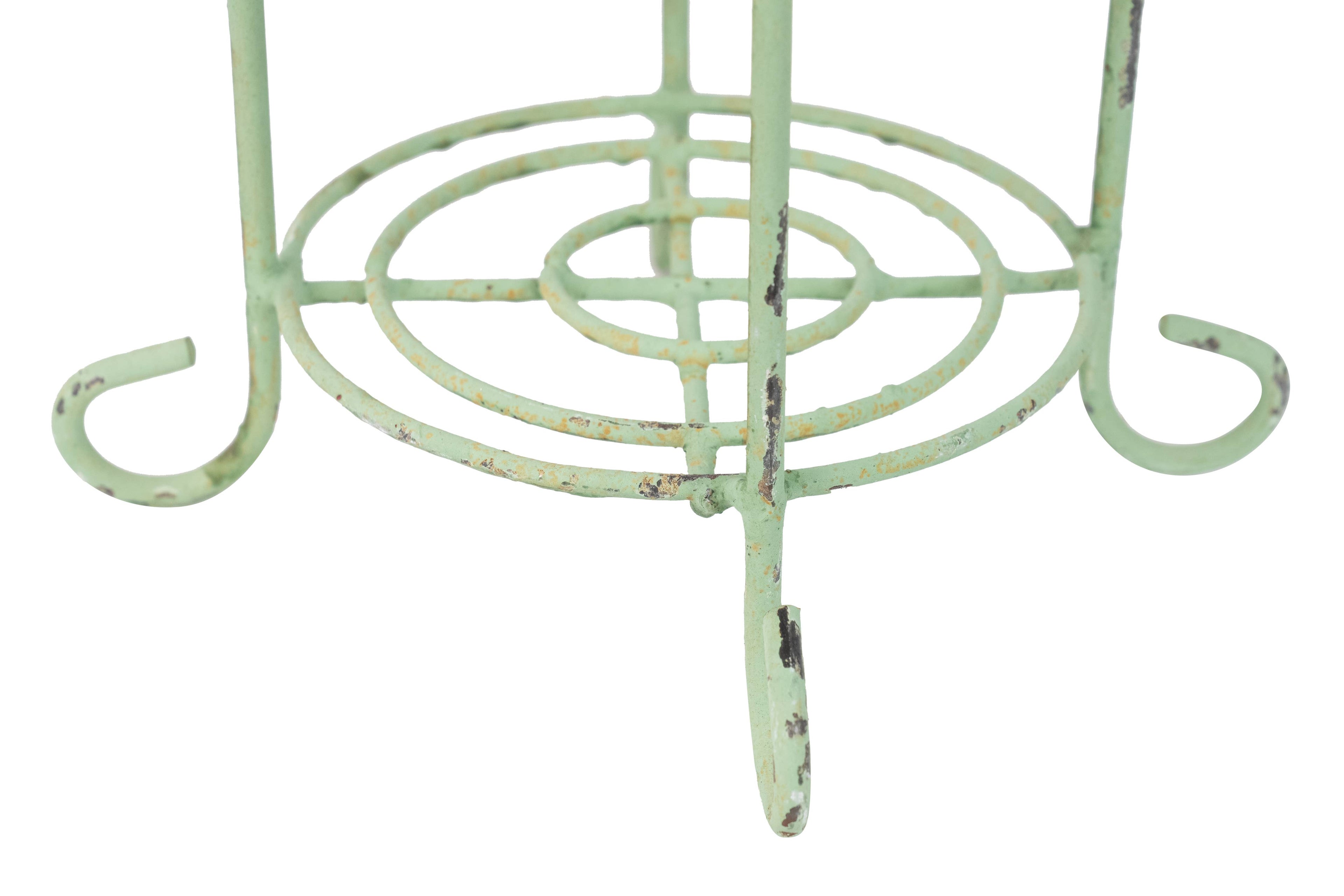 Metal Planter Basket-Green-12x15H-Willard
