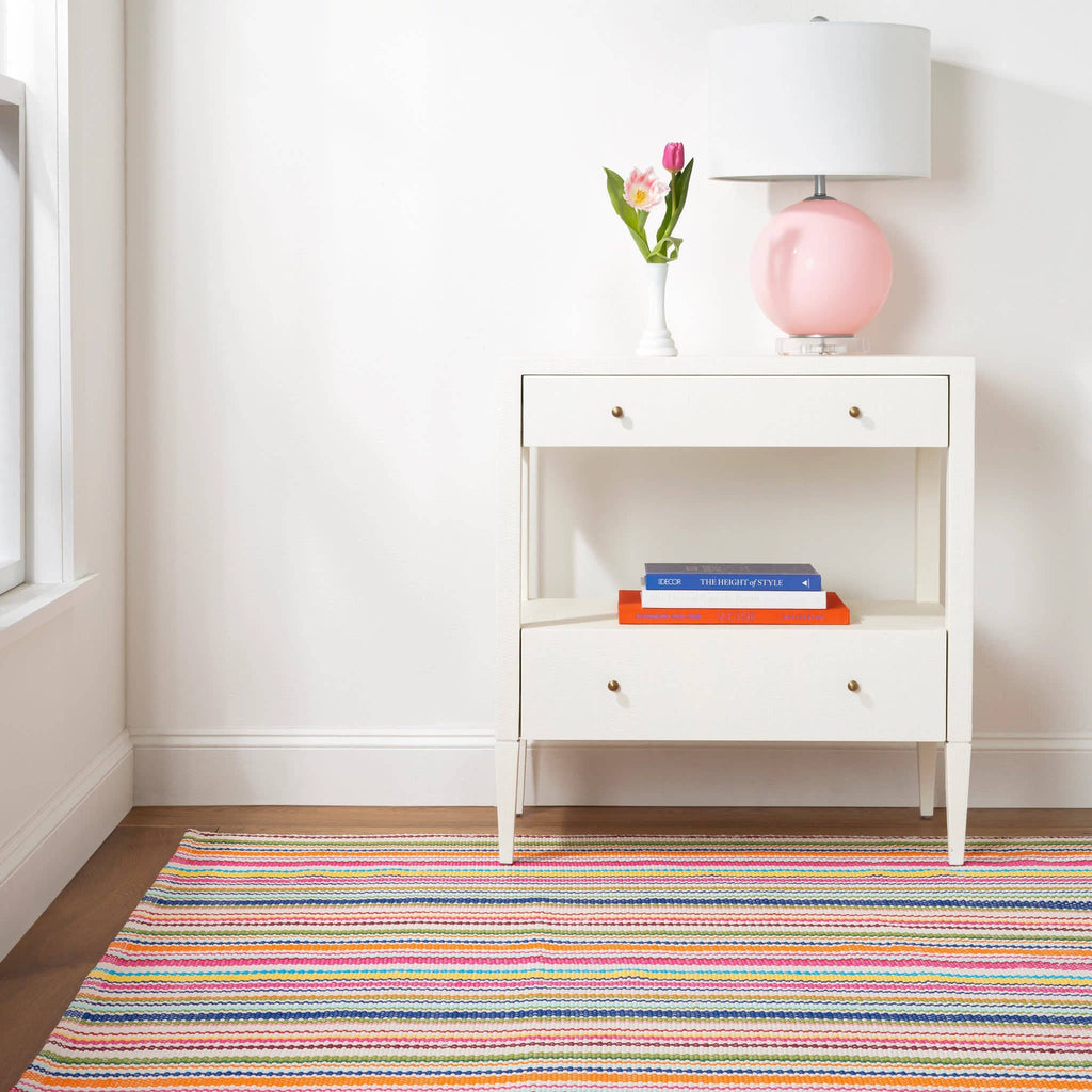 Summer Stripe Handwoven Indoor/Outdoor Rug | Multi: 2' x 3'