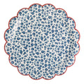 HAM1240 - Blue Ditsy Floral Paper Plate