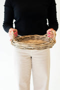 Rattan Round Tray: Small - 14" D