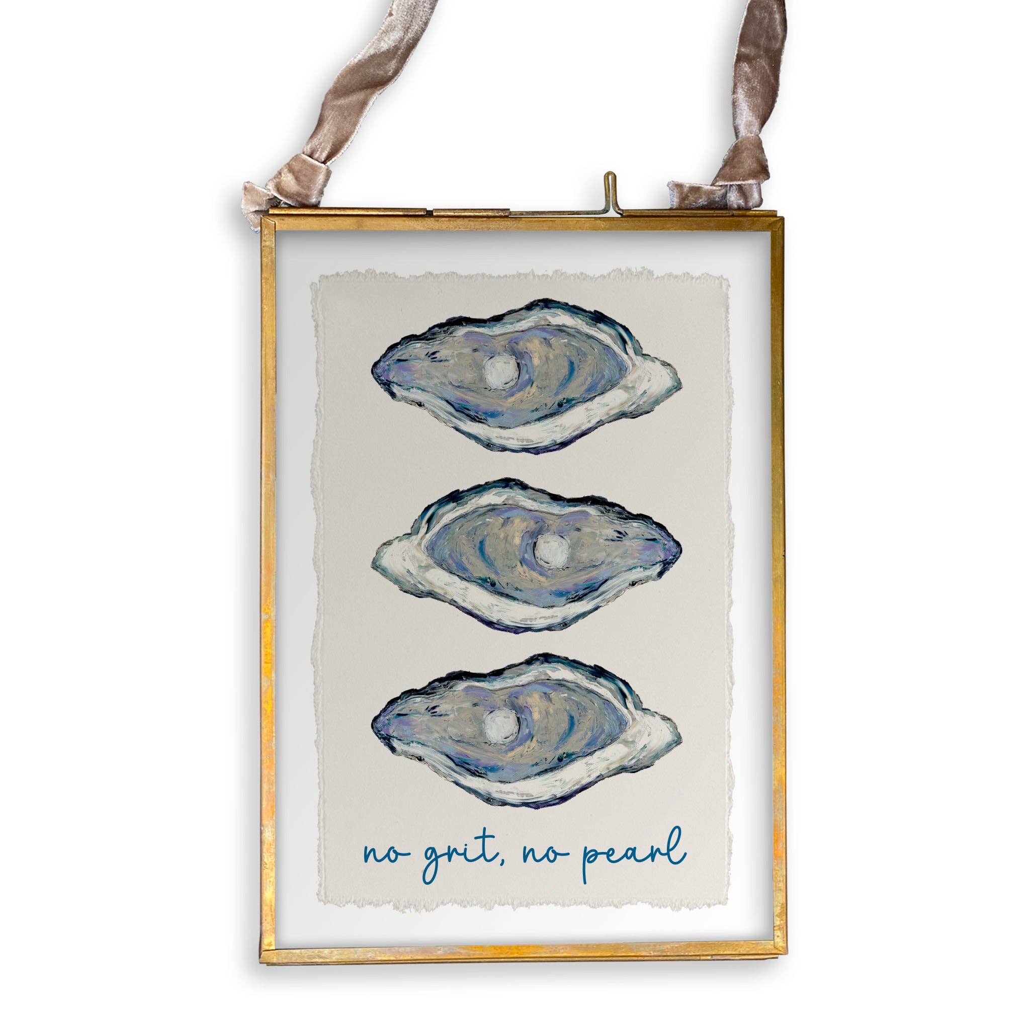 Three Blue Oysters: Dishtowel