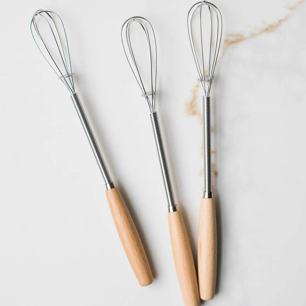 Vintage Mini Whisk with Wood Handle: YW - S