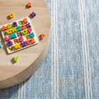 Malta Machine Washable Rug | Blue: 2' x 3'