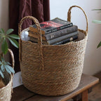 Handwoven Seagrass Basket for Plants: Medium