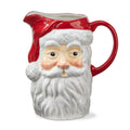 Vintage Santa Pitcher Multi Earthenware Christmas