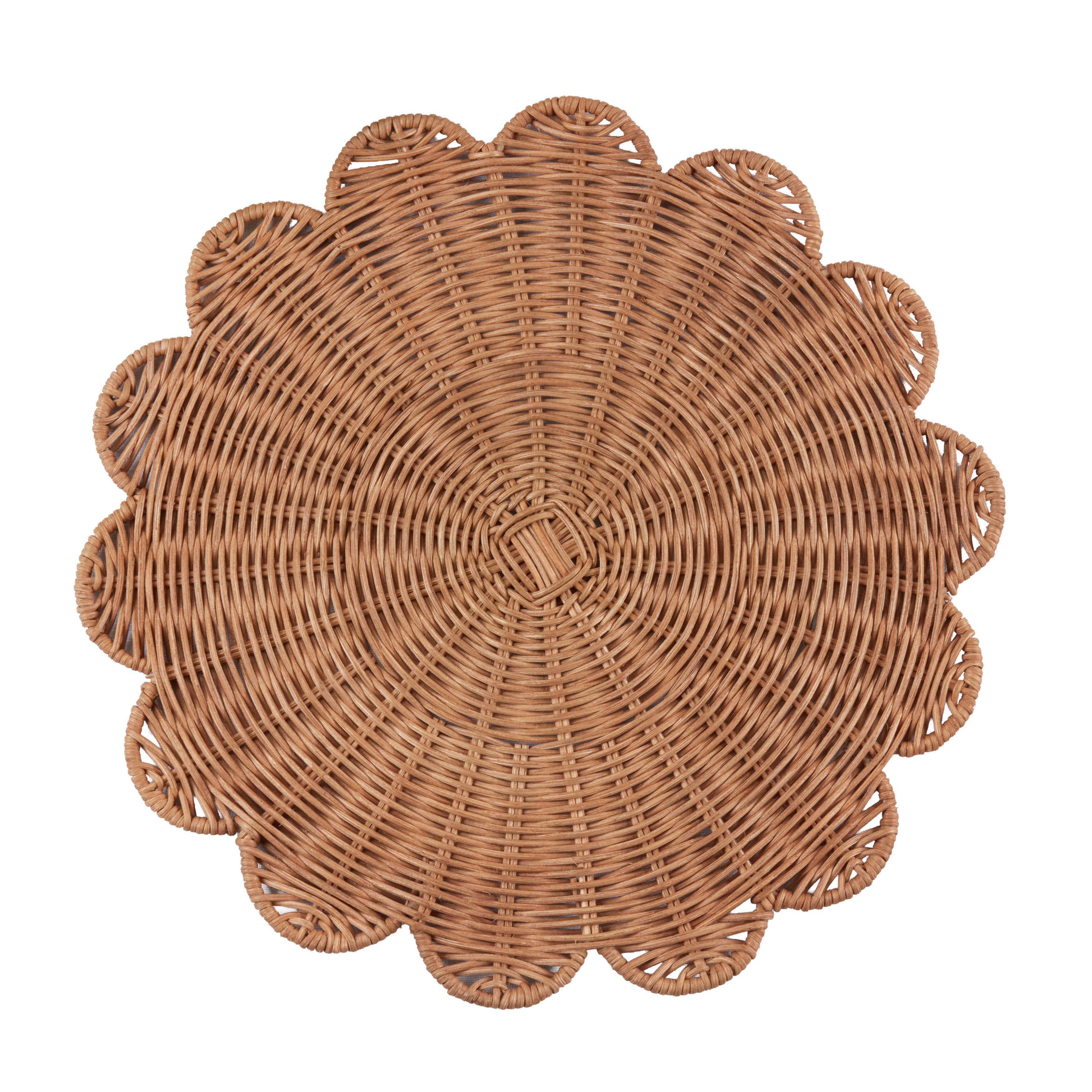 Rattan Charger Placemats: Natural / 15"