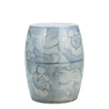 Blue & White Garden Stool Twist Flower