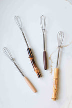 Vintage Mini Whisk with Wood Handle: YW - S