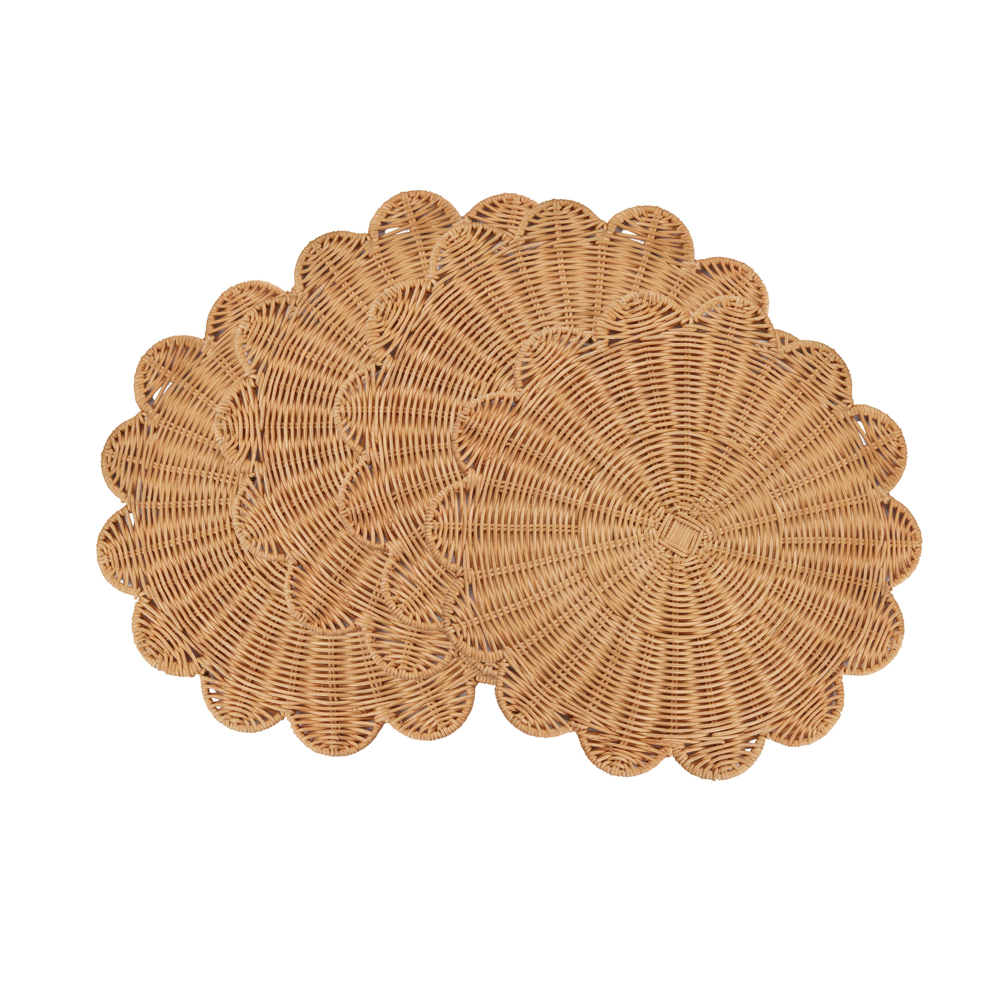 Rattan Charger Placemats: Natural / 15"