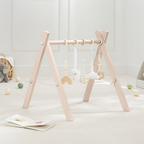 Wooden Baby Play Gym, Baby Activity Gym by Comfy Cubs: Natural Wood