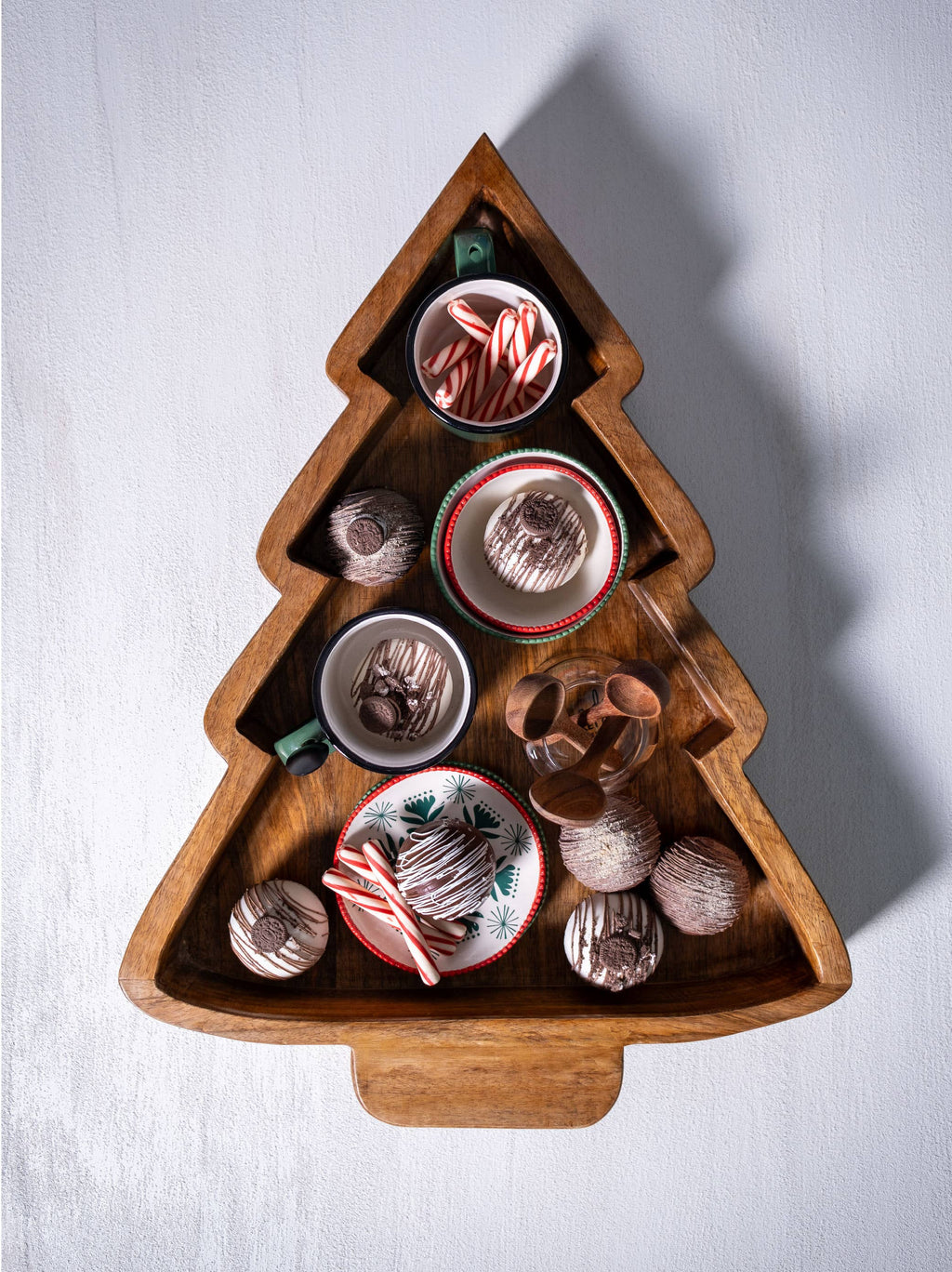 Large Christmas Tree Dough Bowl