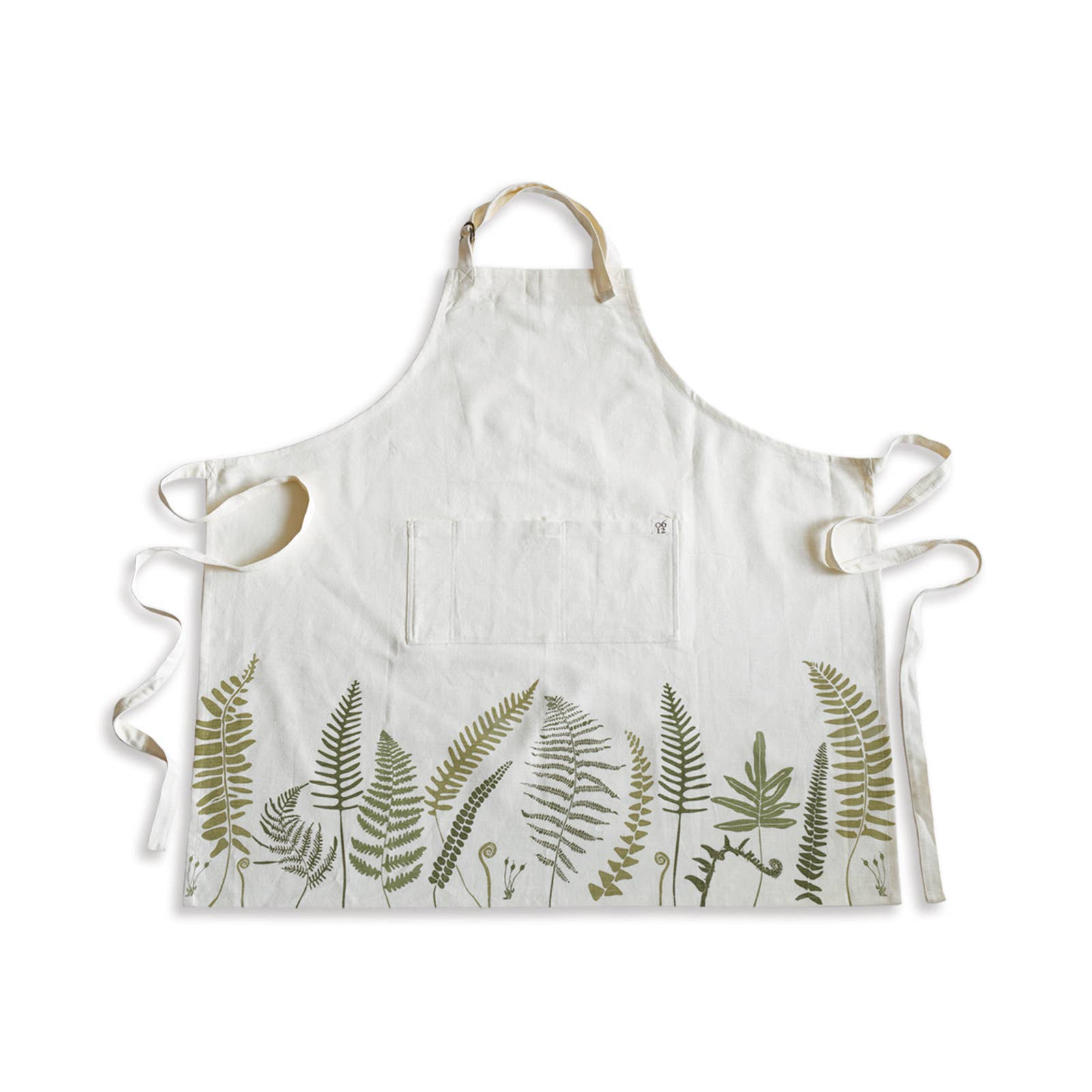 Fronds and Fern Organic Apron for Kitchen and Garden