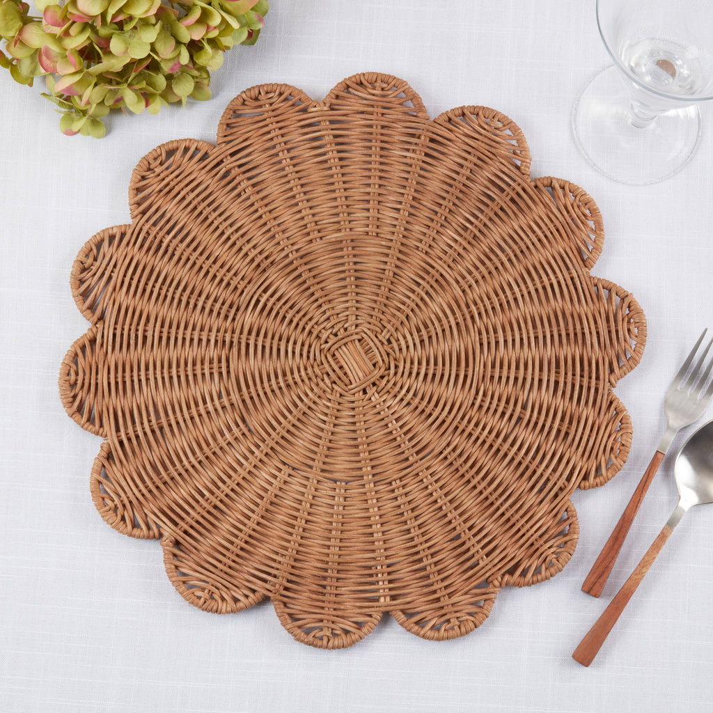 Rattan Charger Placemats: Natural / 15"