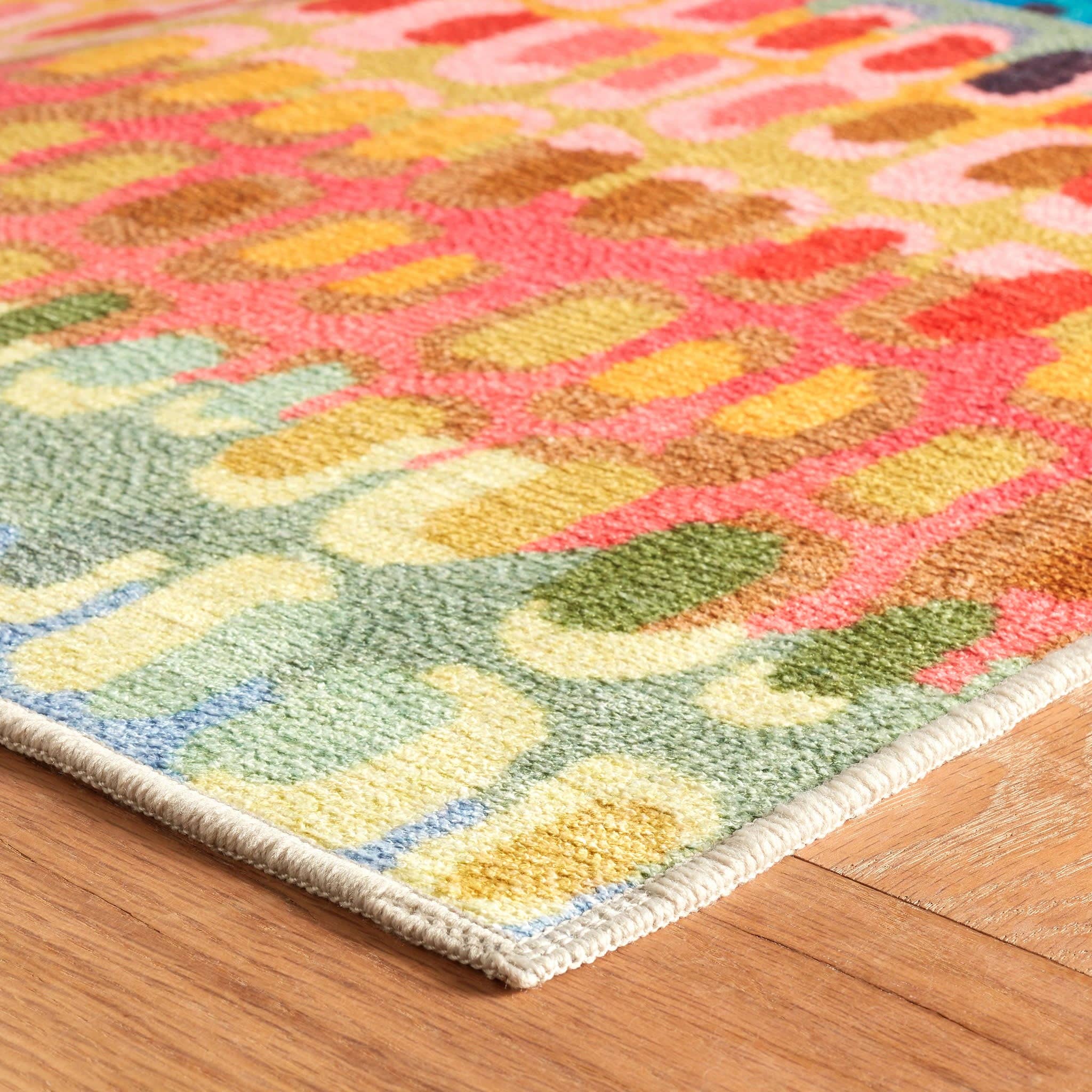 Paint Chip Machine Washable Rug | Multi: 2' x 3'