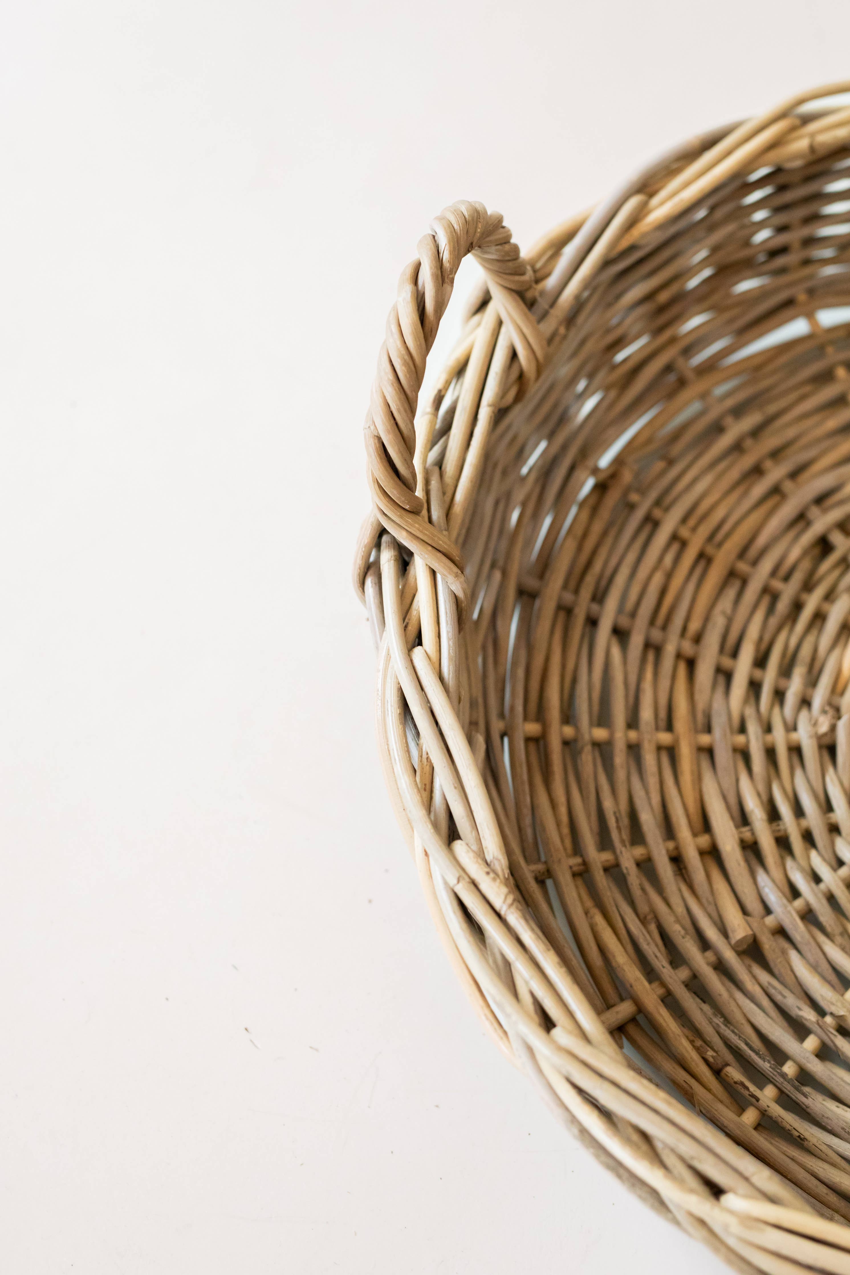 Rattan Round Tray: Small - 14" D