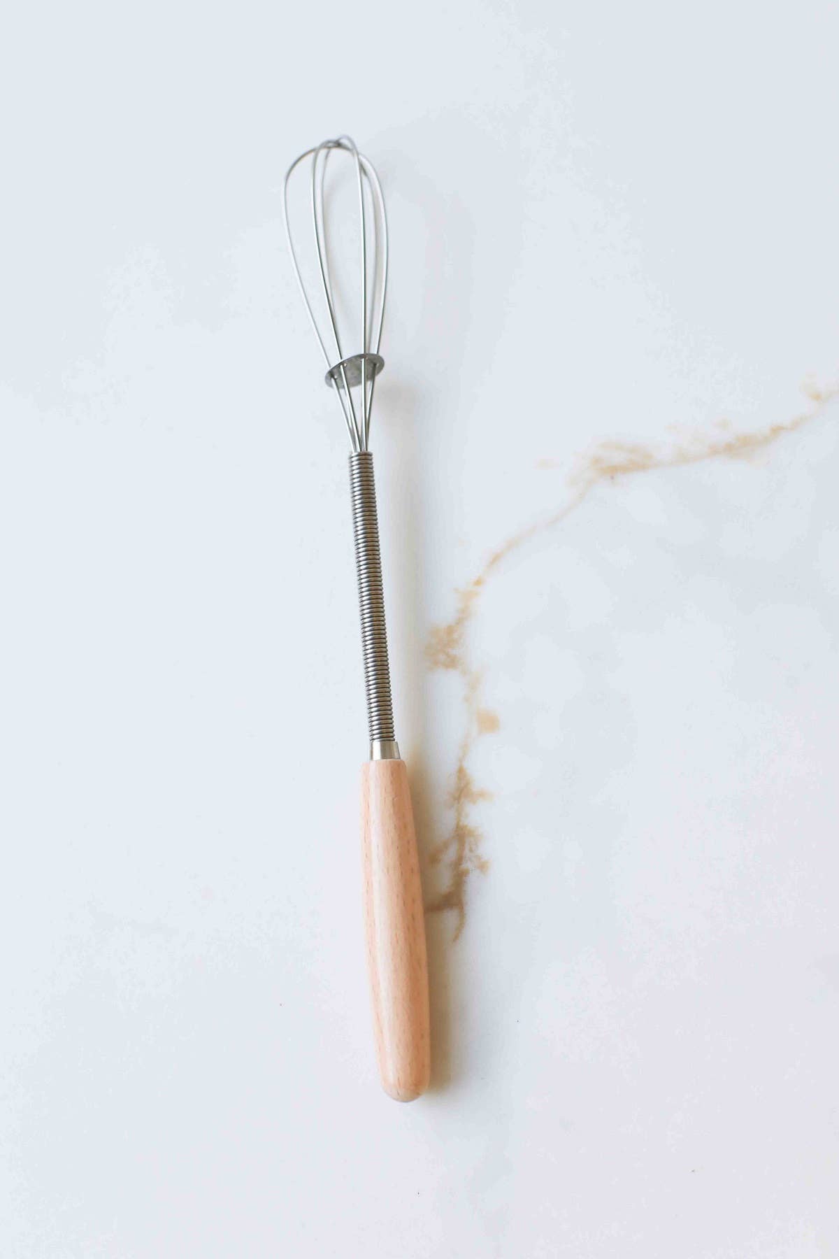 Vintage Mini Whisk with Wood Handle: YW - L