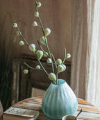 Artificial Fig Fruit Stem 30" Tall Silk Branch: Green / One Stem