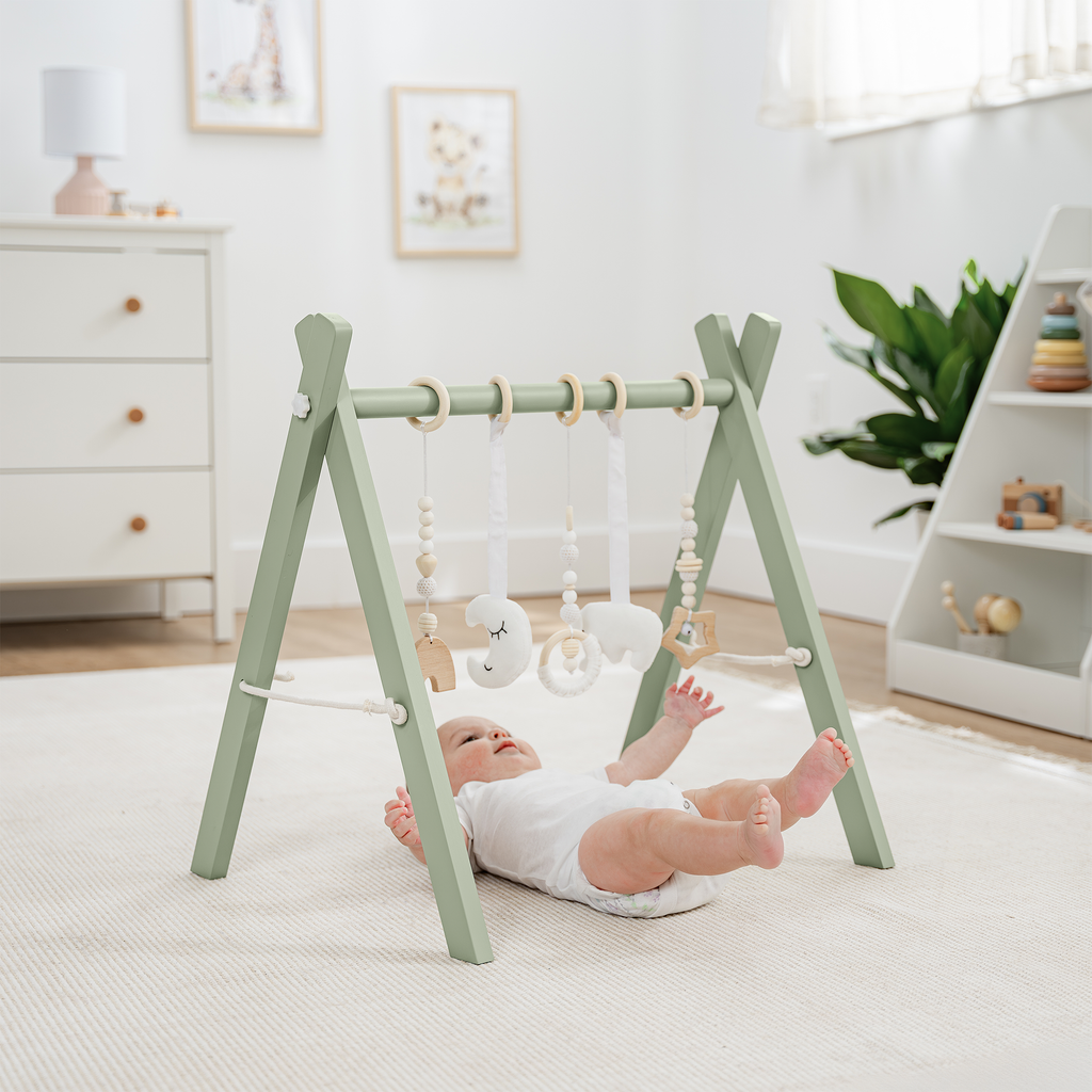 Sage :Wooden Baby Play Gym, Baby Activity Gym by Comfy Cubs: