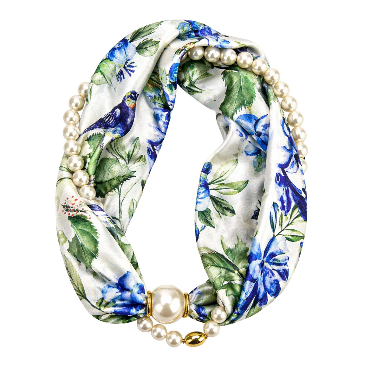 Luxe Pearl Scarf Necklace: AI