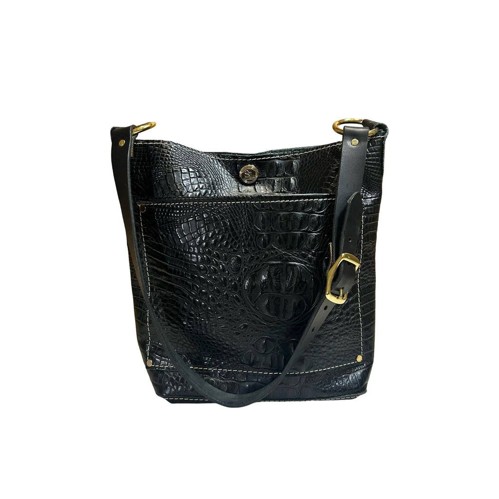 The Single Strap Small Square Tote: Buffalo